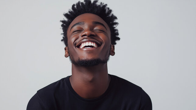 Portrait of a happy and content man