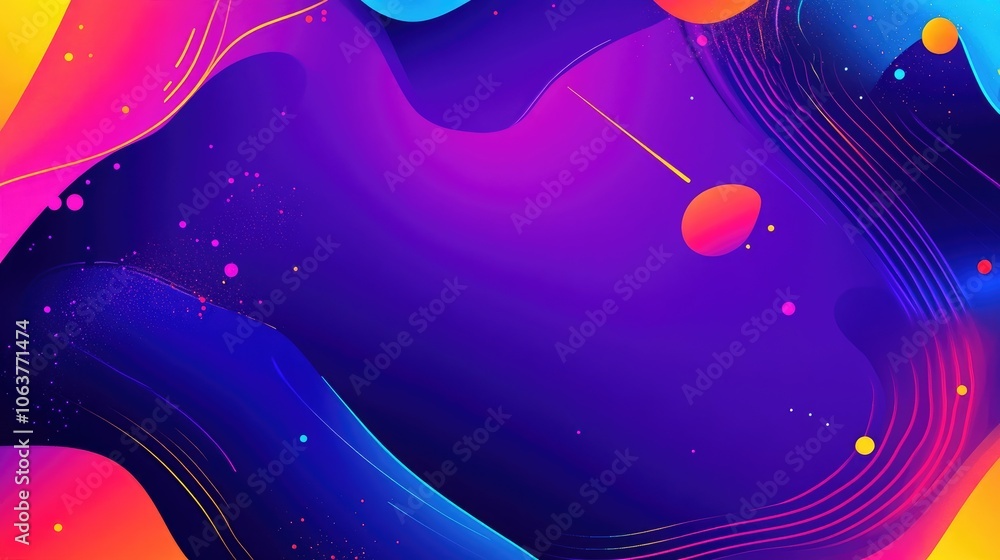 Aufkleber vibrant abstract background with dynamic colors