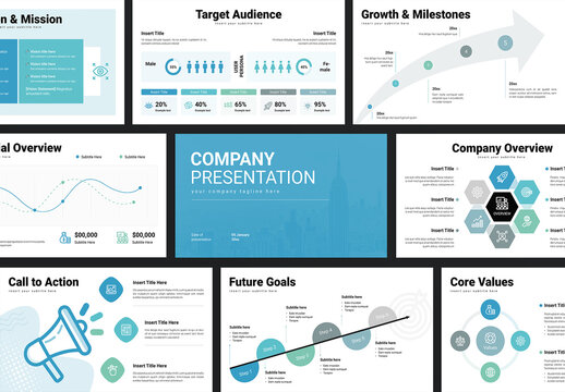 Company Profile Presentation Template Design Layout
