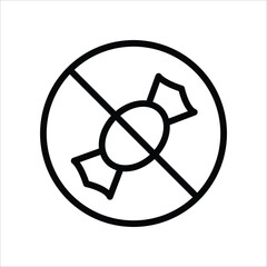 This is a Nice No Candy Icon Design