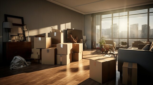 Unpacking and Discovering Personal Belongings in a New Home Transition with Excitement and Curiosity