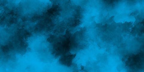 Cloudy blue watercolor background texture, Smoke in the dark blue texture, watercolor background concept design background with smoke, watercolor painted mottled blue background with vintage marble.