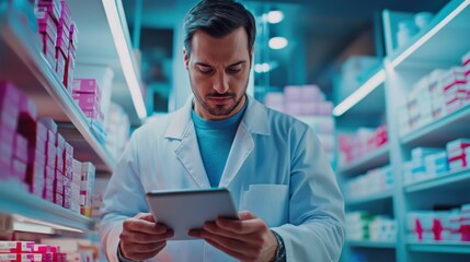 The Pharmacist with Tablet