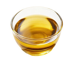 Splash of golden oil isolated on a white background. PNG transparent.