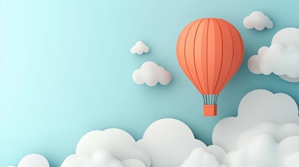 Obraz premium white balloons in the sky