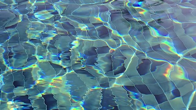 Wasseroberfl&auml;che eines Pools bei Tageslicht