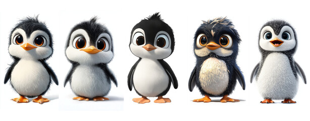 Fototapeta premium group of penguins