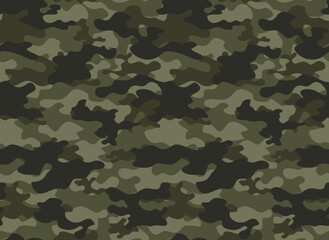
camouflage pattern army khaki seamless background, classic vector design