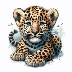 Fototapeta premium Leoparden Tattoo