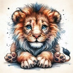 Naklejka premium Löwen Tattoo