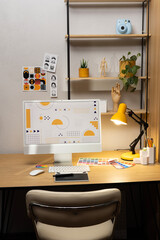 Inspiring Work Desk of a Graphic Designer