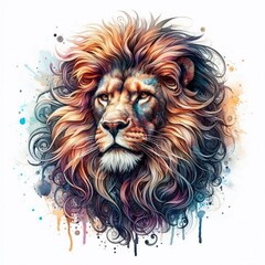 Naklejka premium Löwen Tattoo