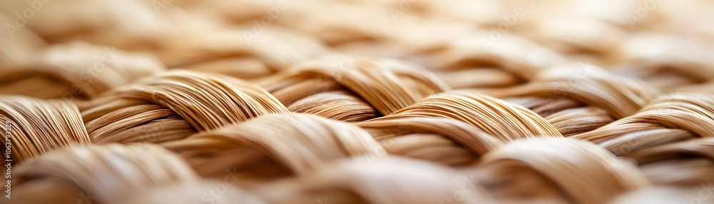Poster close-up of intertwined wicker weave pattern