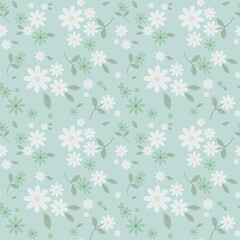 seamless pattern with flowers