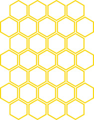 Hexagon Honeycomb Outline