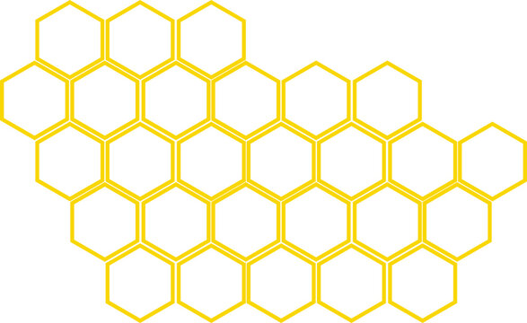 Hexagon Honeycomb Outline