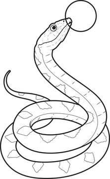 recommend clip art: Snake Chewing gum Animal Vector Graphic Art Illustration