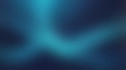 Obraz premium Noisy grainy blurred Aqua and Dark Navy Abstract background, banner poster wallpaper background 