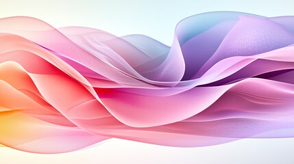 Abstract colorful flowing fabric background.