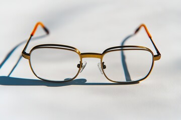 Fototapeta premium Glasses casting shadow on sunny day