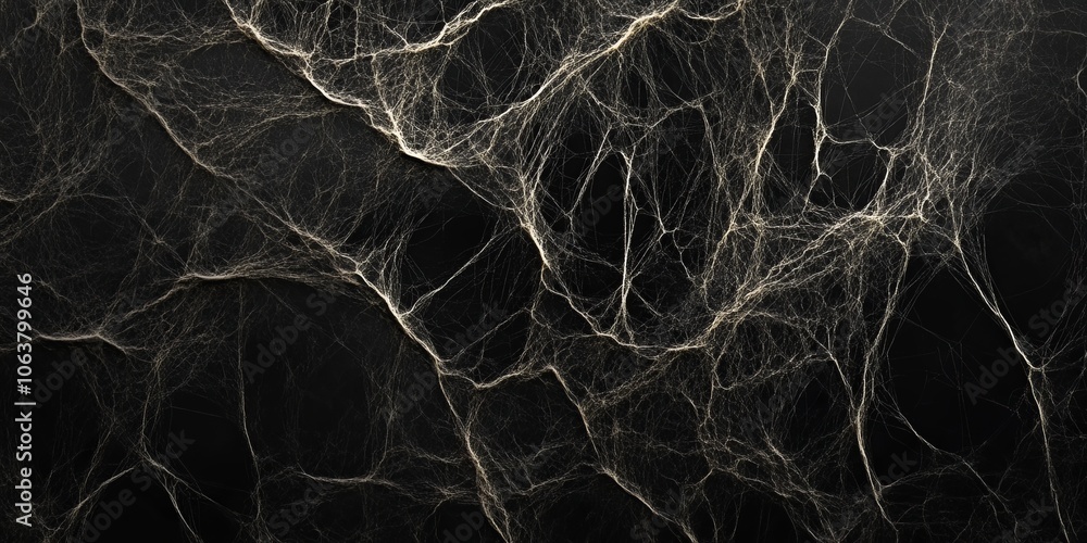 Poster discover an elaborate and intricate abstract cobweb line art design that rests upon a richly texture
