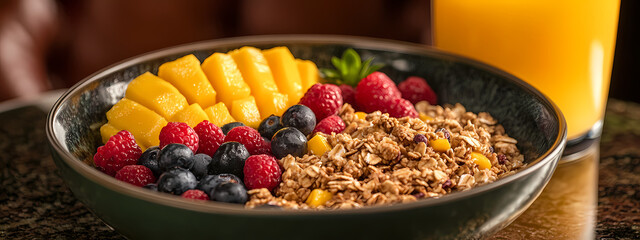 Granola & Fruit Breakfast Bliss