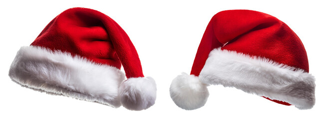 Gorro do Papai Noel em fundo transparente PNG