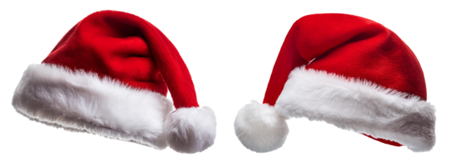 Gorro do Papai Noel em fundo transparente PNG