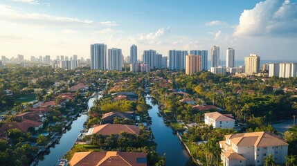 Naklejka premium Real estate investment can contribute to community development, urban regeneration, and economic growth. 