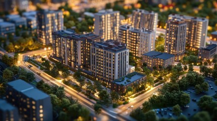 Fototapeta premium Real estate investment can contribute to community development, urban regeneration, and economic growth. 