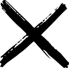 Cross marker scribble doodle sketch.