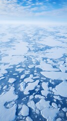 Obraz premium Arctic Ice Lakes Aerial Photography