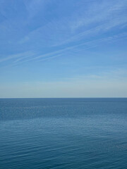 Blue sea and sky.