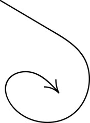 Sketch Handmade Watercolor Doodle Vector Arrow Set. Creative vector illustration of black hand drawn arrows set isolated on background.