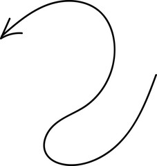 Sketch Handmade Watercolor Doodle Vector Arrow Set. Creative vector illustration of black hand drawn arrows set isolated on background.