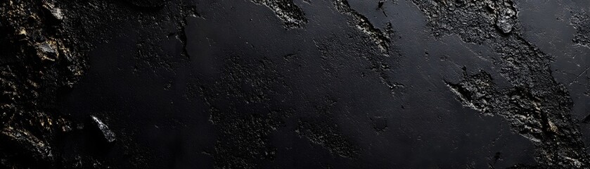 Fototapeta premium Black Textured Surface with Golden Streaks