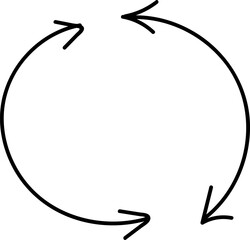 Sketch Handmade Watercolor Doodle Vector Arrow Set. Creative vector illustration of black hand drawn arrows set isolated on background.