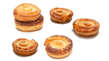 Tasty puff isolated on a white background.