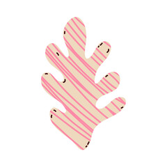 pink flower hand draw style figure