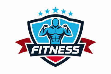 fitness logo on white background