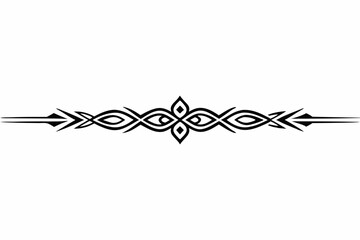 Patterned Divider Line element, white background