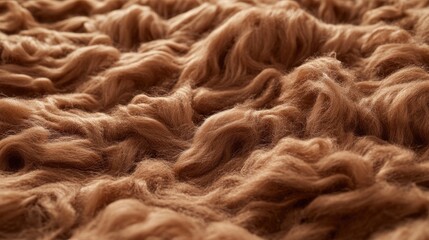 Fototapeta premium Close-up of short, dense brown fur texture, perfect for adding a natural, earthy feel to background designs.