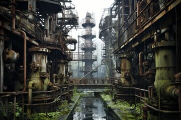 Fototapeta premium Abandoned Industrial Enigma