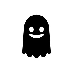 Ghost simple icon vector. Flat design. White background