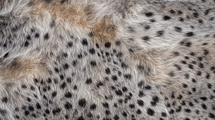 Naklejka premium Intricate pattern of spotted fur, showcasing detailed textures and natural variations, perfect for animal-themed or fashion designs.