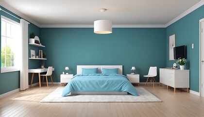 Bright Living Room with Minimalist Decor and Natural Lighting