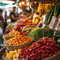Vibrant Market Scenes