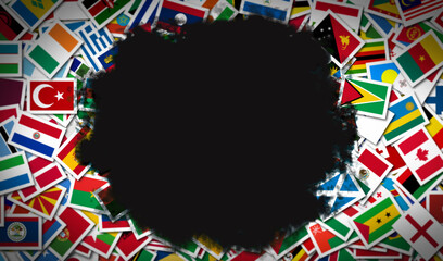 World Flags Collage Image - Flags Background