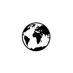 Earth Globe Vector Logo