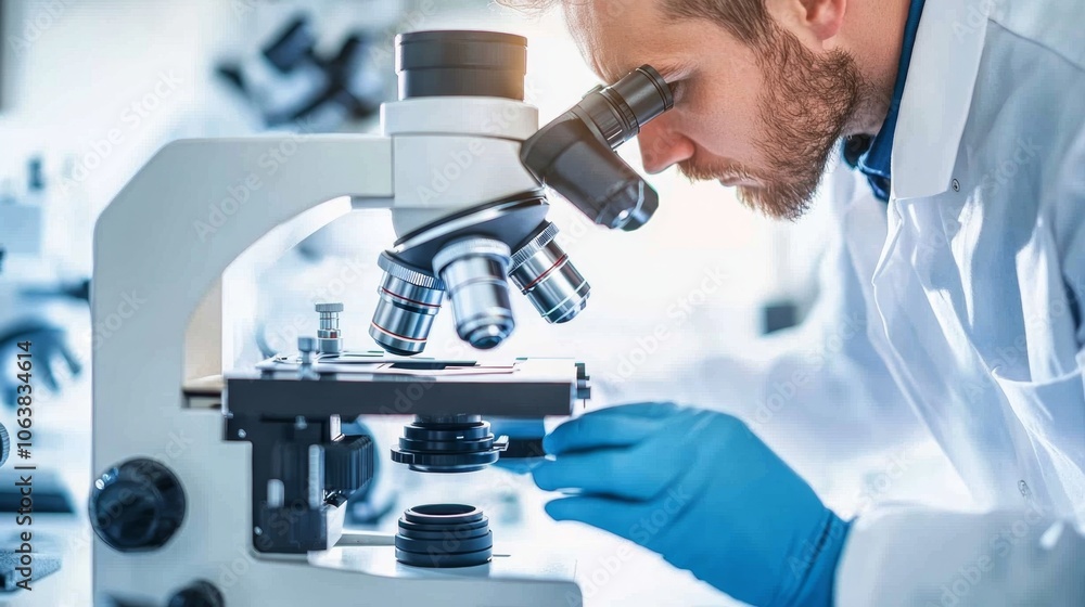 Poster scientist uses advanced microscope to explore cellular structures